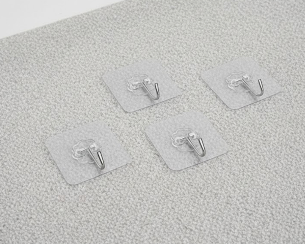 10er Set Klebewandhakel